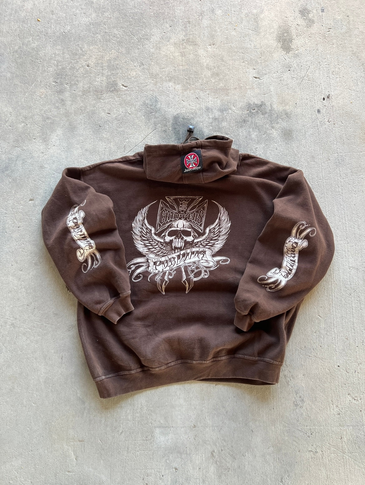 Vintage West Coast Choppers Brown Hoodie