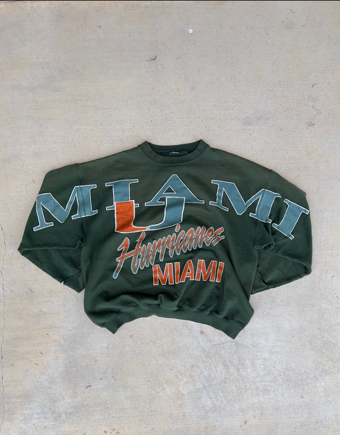 Vintage 90s Miami Hurricanes Sweatshirt